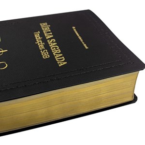 Bíblia Sagrada Traduções SBB | TB | ARC | ARA | NAA | NTLH | Letra Normal | Capa Luxo Preta