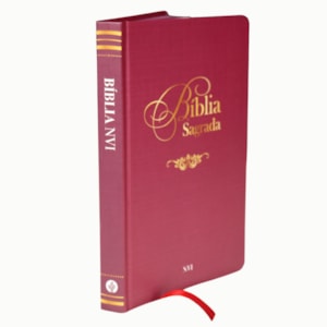 Segunda imagem do produto Bíblia Sagrada Vinho | NVI | Capa Dura