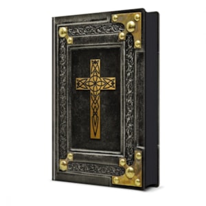 Segunda imagem do produto Biblia Sagrada Vintage Preta | NVI | Letra Normal | Capa Dura Soft-Touch