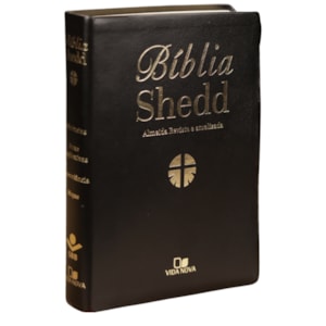 Bíblia Shedd | ARA | Letra Normal | Capa Couro Preta Bonded
