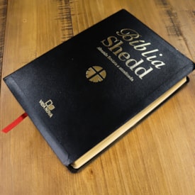 Segunda imagem do produto Bíblia Shedd | ARA | Letra Normal | Capa Couro Preta Bonded