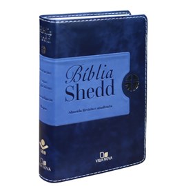 Bíblia Shedd | ARA | Letra Normal | Capa Luxo Duotone Azul