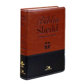 Bíblia Shedd | ARA | Letra Normal | Capa Luxo Marrom e Preto
