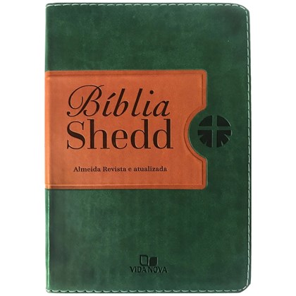 Bíblia Shedd | ARA | Letra Normal | Capa Verde e Marrom