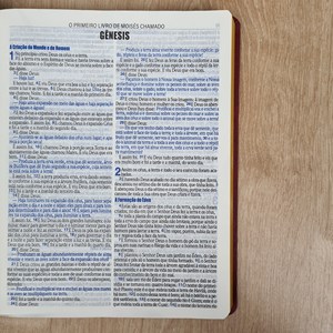 Bíblia Slim | ARC | Letra Normal | Capa Semiflexível Preto e Bordô