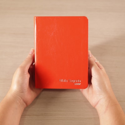 Segunda imagem do produto Bíblia Slim Compacta | NVI | Capa Luxo Citrus