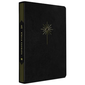 Bíblia Slim Filament | NVT | Letra Grande | Capa Couro Sintético Preto