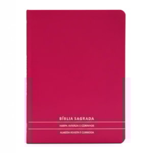 Bíblia Slim | Letra Normal | ARC | C/ Harpa e Corinhos | Capa Premium Luxo Minimalista Pink