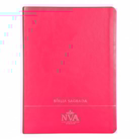 Bíblia Slim | Letra Normal | NVA | Capa Premium Luxo Minimalista Pink