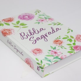 Segunda imagem do produto Bíblia Textura Floral | NVT | Letra Normal | Capa Dura