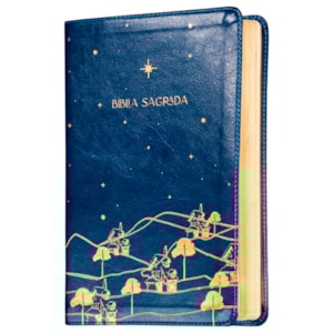 Segunda imagem do produto Bíblia The Purpose Book | A21 | Capa Couro Soft Azul Reino