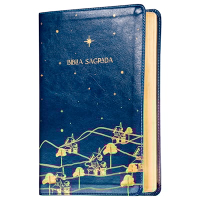Segunda imagem do produto Bíblia The Purpose Book | A21 | Capa Couro Soft Azul Reino