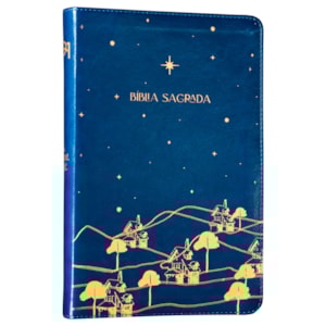 Bíblia The Purpose Book | A21 | Capa Couro Soft Azul Reino