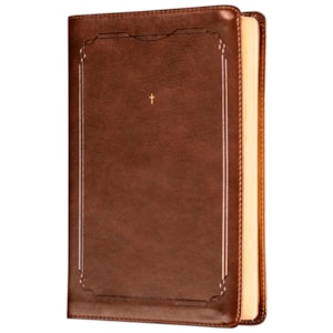 Segunda imagem do produto Bíblia The Purpose Book | A21 | Capa Couro Soft Marrom Cruz