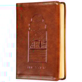 Segunda imagem do produto Bíblia The Purpose Book | A21 | Capa Couro Soft Marrom Paisagem