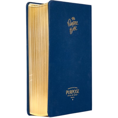 Segunda imagem do produto Bíblia The Purpose Book | A21 | Letra Normal | Espaço Para Anotações | Capa Tecido Azul Reino