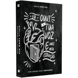 Bíblia Todo Dia com Espaço para Anotações | AM | Letra Normal | Capa Dura Ouvi a Tua Voz