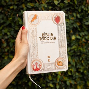 Bíblia Todo Dia com Espaço para Anotações | AM | Letra Normal | Capa Dura Vitral