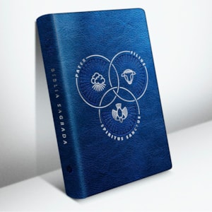 Segunda imagem do produto Bíblia Trindade | ARA | Letra Grande | Capa Couro Sintético Azul