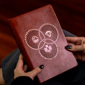 Segunda imagem do produto Bíblia Trindade | ARA | Letra Grande | Capa Couro Sintético Marrom