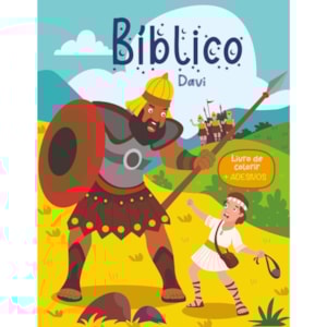 Bíblico Davi | Livro de Colorir | Adesivos