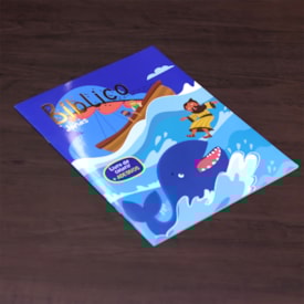 Segunda imagem do produto Bíblico Jonas | Livro de Colorir + Adesivos