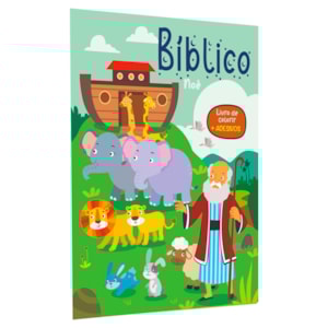 Bíblico Nóe | Livro de Colorir + Adesivos