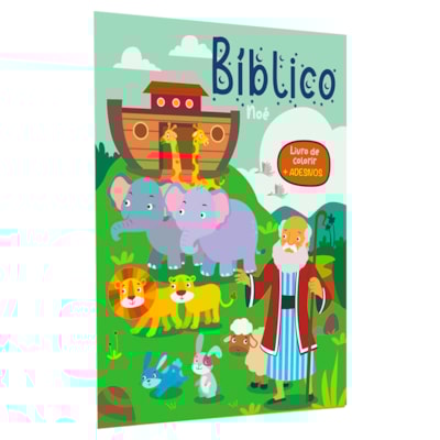 Bíblico Nóe | Livro de Colorir + Adesivos