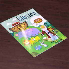 Segunda imagem do produto Bíblico Nóe | Livro de Colorir + Adesivos