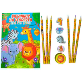 Segunda imagem do produto Bichinhos da Floresta Arte de Colorir | Livro Para Colorir