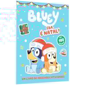 Bluey Livro de Adesivos e Atividades | Eba, é Natal!