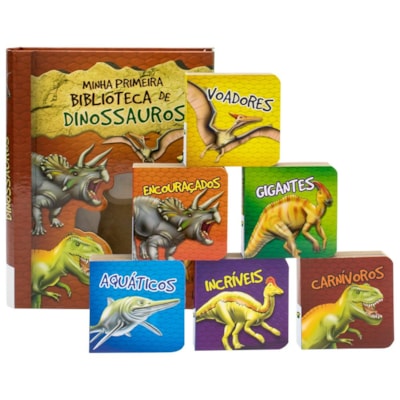 Segunda imagem do produto BOX C/6 UND: MINHA PRIMEIRA BIBLIOTECA DE DINOSSAUROS