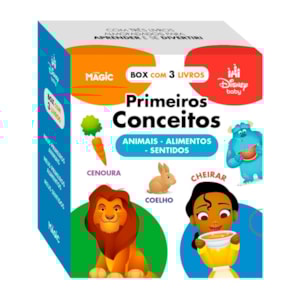 Box Disney Baby | Primeiros Conceitos | Animais, Alimentos e Sentidos