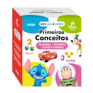 Box Disney Baby | Primeiros Conceitos | Palavras, Números, Cores e Formas
