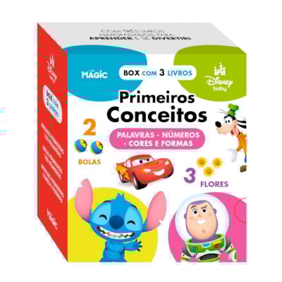 Box Disney Baby | Primeiros Conceitos | Palavras, Números, Cores e Formas