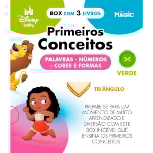Segunda imagem do produto Box Disney Baby | Primeiros Conceitos | Palavras, Números, Cores e Formas