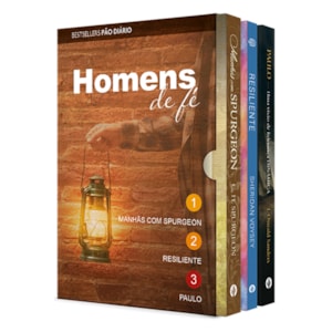 Box Homens de Fé | J. Oswald Sanders, Sheridan Voysey e Charles H. Spurgeon