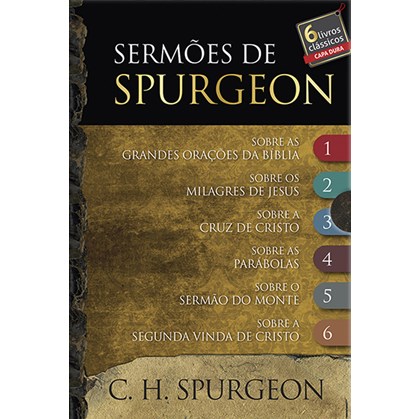 Box Sermões de Spurgeon | 6 Livros Capa Dura