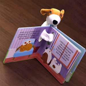 Cachorro Dorminhoco | Livro com Pelúcia | 1 a 4 Anos