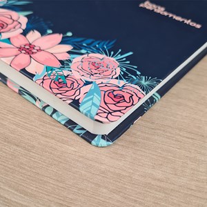 Caderno com Bons Pensamentos | Capa Dura Rosas