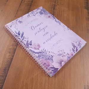 Segunda imagem do produto Caderno de Fé | 1 Corintios 13:4-7 | Capa Dura Espiral