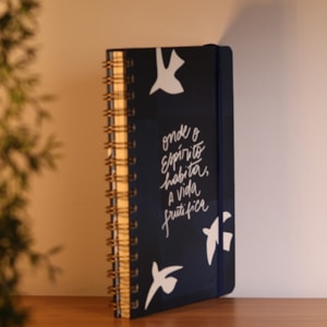 Segunda imagem do produto Caderno Espírito | Pássaros | Azul