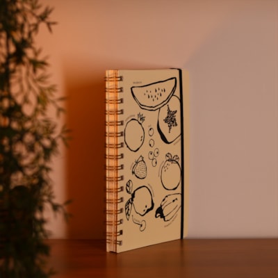 Segunda imagem do produto Caderno Fruto do Espírito | Frutos| Bege