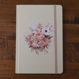 Segunda imagem do produto Caderno Moleskine | Com Pauta | Capa Buquê de Flores
