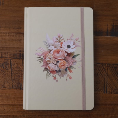 Segunda imagem do produto Caderno Moleskine | Com Pauta | Capa Buquê de Flores