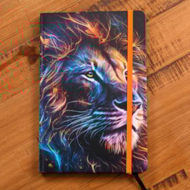 Segunda imagem do produto Caderno Moleskine | Com Pauta | Capa Leão Colorido