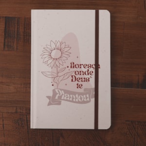 Segunda imagem do produto Caderno Moleskine | Com Pauta | Floresça Onde Deus Te Plantou
