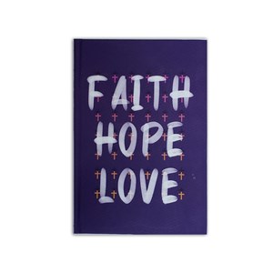 Caderno Moleskine Faith Hope Love