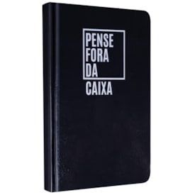 Caderno para Anotações com Pauta | Pense Fora da Caixa | Capa Dura