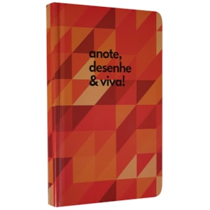 Caderno para Anotações sem Pauta | Anote, Desenhe e Viva | Capa Dura